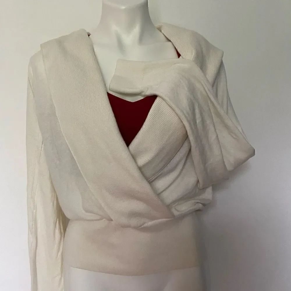 Reiss Wrap Front cardigan sweater - Picture 9 of 11